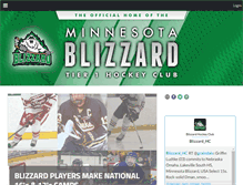 Tablet Screenshot of mnblizzardhockey.com